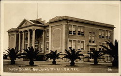 High School Building McAllen, TX Postcard Postcard