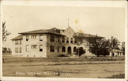 School Building Postcard
