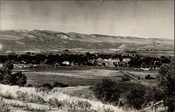 Panorama of Lander and Lander Valley Wyoming Postcard Postcard