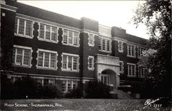 High School Thermopolis, WY Postcard Postcard