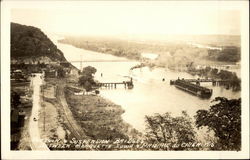 Suspension bridges Marquette, IA Postcard Postcard