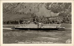 Orlando Ferry Columbia River, WA Postcard Postcard