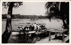 One of the Victoria Falls Hotel Launches on the Zambezi River Postcard