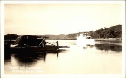 Ferry and Houseboat Postcard