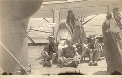 Neptune party crossing the equator Postcard