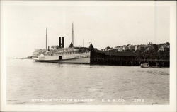 Steamer "City of Bangor" - E.S.S. Co Postcard