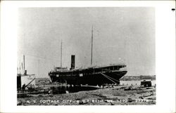 S. S. Cottage City - Built Bath, ME. 1890 Steamers Postcard Postcard