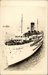The Avalon Cruise Ship Postcard