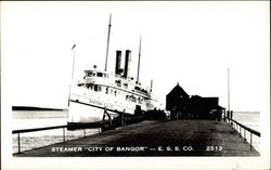 Steamer " City of Bangor " E. S. S. Co Steamers Postcard Postcard