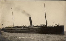 S.S. Kansas City Postcard