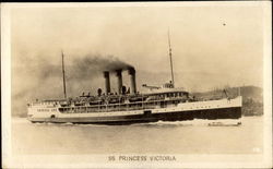 The Princess Victoria Ship Postcard