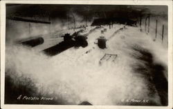 A Foc'stle Flood Battleships N. Moser Postcard Postcard