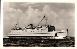 Hochsee - Fahrschief "Theodor Heuss" der Deutschen Bundesbahn Postcard