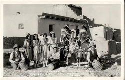 Indian Dancers Acoma, NM Postcard Postcard