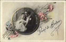 Voeux de Bonheur Romance & Love Postcard Postcard