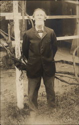 Gentleman standing outside home Gentleman standing outside home