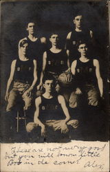 SMH High School Basketball Team Postcard