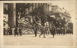 Masons of Pyramid Temple on Parade Postcard