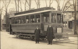 United Traction Company Streetcar Albany, NY Postcard Postcard