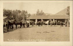 Saddle House and Corral at the CM Ranch Postcard