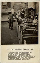 The Volunteer Organist, a Poem Religious Postcard Postcard