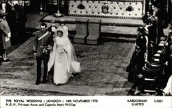 The Royal Wedding H.R.H Princess Anne and Mark Phillips Postcard