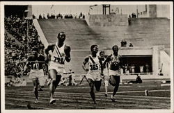 1936 Berlin Olympics Showing Jesse Owens Postcard Postcard