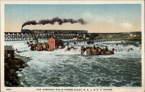 The American Falls Power Plant, O.S.L. & U.P. System Idaho