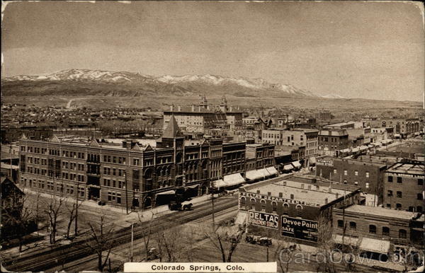 Aerial View of Downtown Colorado Springs