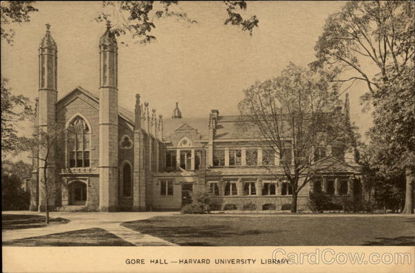 Gore Hall - Harvard University Library Cambridge Massachusetts