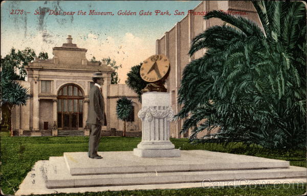 Sun Dial near the Museum, Golden Gate Park San Francisco California