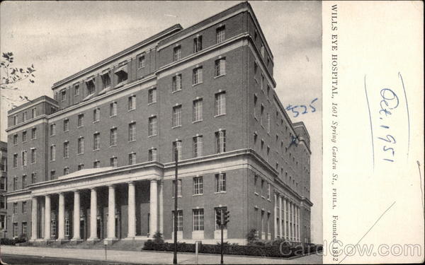 Wills Eye Hospital, 1601 Spring Garden St Philadelphia Pennsylvania