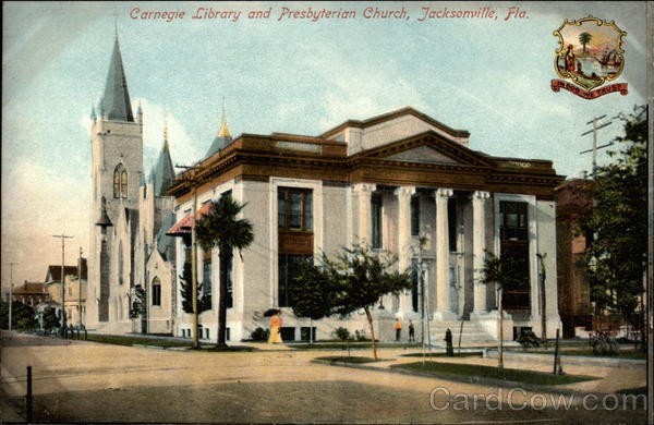Carnegie Library and Presbyterian Church Jacksonville Florida