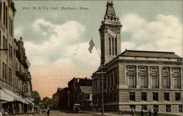 Main St. & City Hall Marlboro Massachusetts