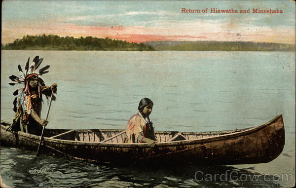 Return of Hiawatha and Minnehaha Native Americana