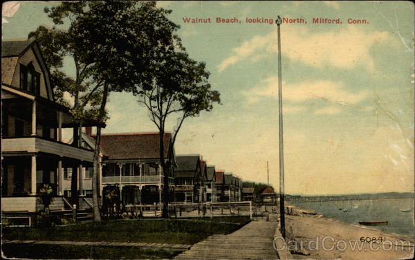 Walnut Beach Looking North Milford Connecticut
