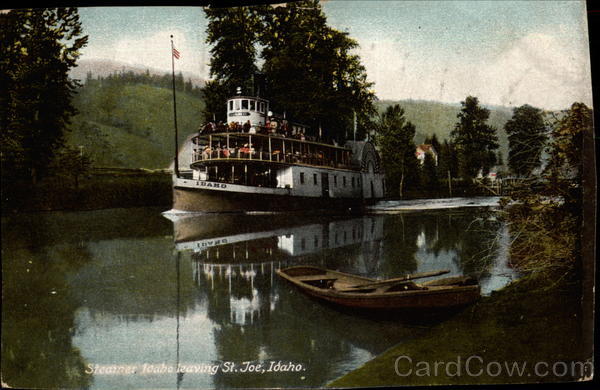 Steamer Idaho Leaving Saint Joe River Riverboats