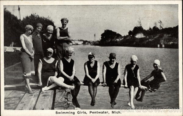 Swimming Girls Pentwater Michigan