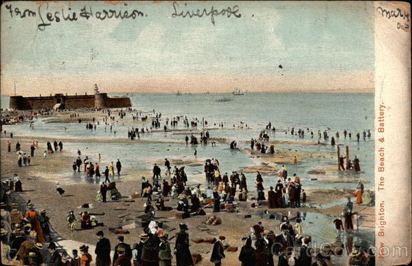 The Beach & Battery New Brighton UK Merseyside