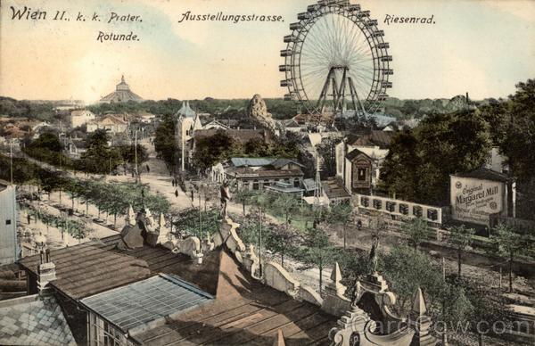 Rotunde, Ausstellungsstrasse, Riesenrad Vienna Austria