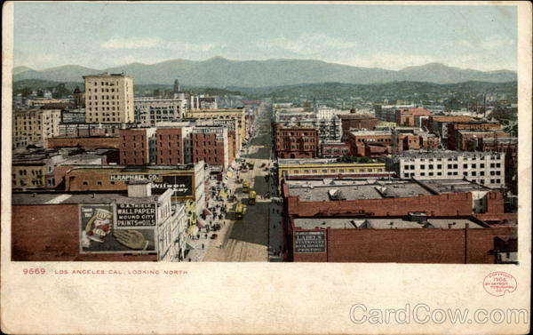 City view, looking North Los Angeles California