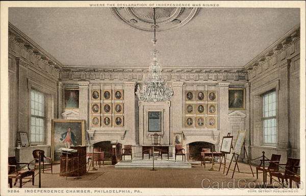 Independence Chamber, Where the Declaration of Independence Was Signed Philadelphia Pennsylvania