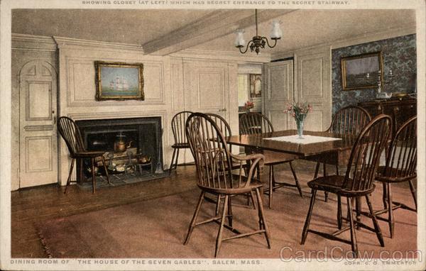 Dining Room of The house of the Seven Gables Salem Massachusetts