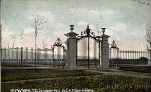 Cemetery Gate, George W. Flower Memorial Watertown New York