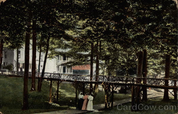 Rustic Bridge Across the Ravine Chautauqua New York