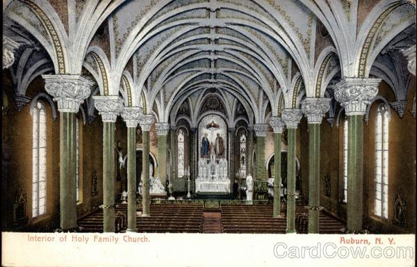 Interior of Holy Family Church Auburn New York