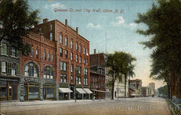 Genesee St. and City Hall Utica New York