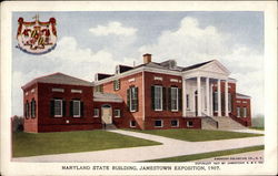 Maryland State Building Jamestown, VA 1907 Jamestown Exposition Postcard Postcard