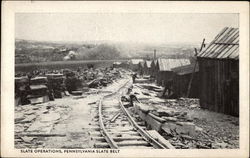 Slate Operations, Pennsylvania Slate Belt Postcard Postcard