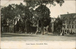 View of Court Square and Monument Postcard
